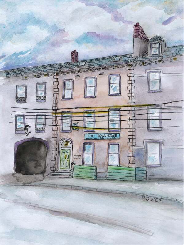 Paper, Watercolor, 2021
SIZE: 210 x 297 mm
"The Townehouse"